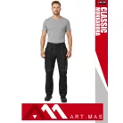 Artmas CLASSIC BLACK technikai 100% pamut kopásálló munkanadrág - munkaruha
