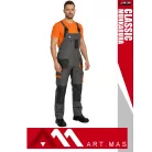 Artmas CLASSIC GREY technikai kevertszálas kopásálló kantáros munkanadrág - munkaruha