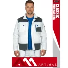 Artmas CLASSIC WHITE technikai kevertszálas kopásálló munkakabát - munkaruha