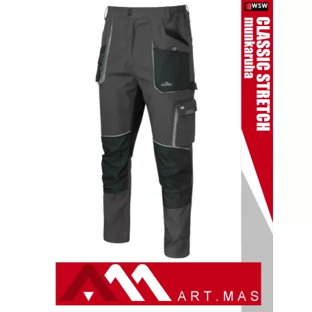 Artmas CLASSIC STRETCH 100 pamutgazdag rugalmas anyagú slimfit munkanadrág - munkaruha