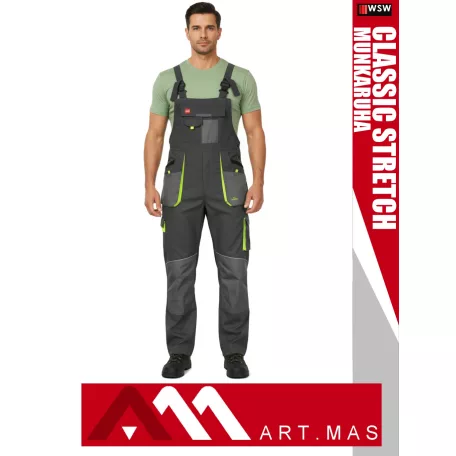 Artmas CLASSIC STRETCH GREY pamutgazdag rugalmas anyagú slimfit munkanadrág - munkaruha