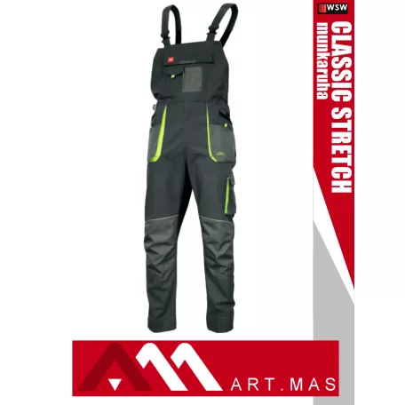 Artmas CLASSIC STRETCH GREY pamutgazdag rugalmas anyagú slimfit munkanadrág - munkaruha