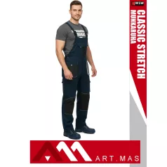   Artmas CLASSIC STRETCH NAVY pamutgazdag rugalmas anyagú slimfit munkanadrág - munkaruha