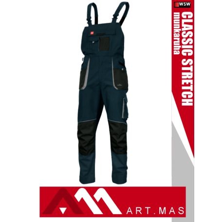 Artmas CLASSIC STRETCH NAVY pamutgazdag rugalmas anyagú slimfit munkanadrág - munkaruha
