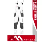 Artmas CLASSIC STRETCH WHITE pamutgazdag rugalmas anyagú slimfit munkanadrág - munkaruha
