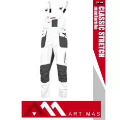   Artmas CLASSIC STRETCH WHITE pamutgazdag rugalmas anyagú slimfit munkanadrág - munkaruha