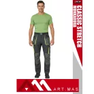 Artmas CLASSIC STRETCH GREY pamutgazdag rugalmas anyagú slimfit munkanadrág - munkaruha