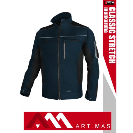Artmas CLASSIC STRETCH NAVY pamutgazdag rugalmas anyagú munkakabát - munkaruha