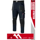 Artmas CLASSIC STRETCH NAVY pamutgazdag rugalmas anyagú slimfit munkanadrág - munkaruha
