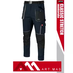   Artmas CLASSIC STRETCH NAVY pamutgazdag rugalmas anyagú slimfit munkanadrág - munkaruha