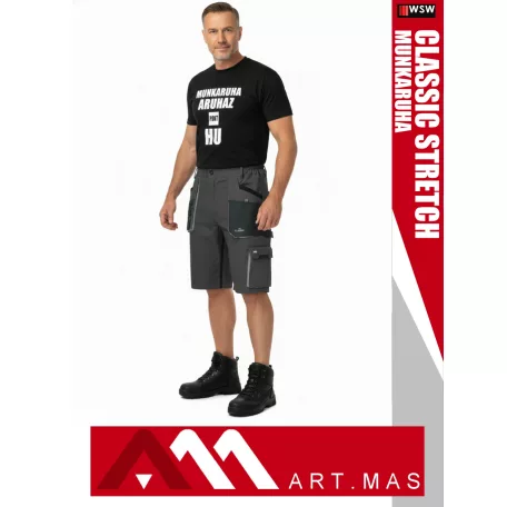 Artmas CLASSIC STRETCH 100 pamutgazdag rugalmas anyagú slimfit rövidnadrág - munkaruha
