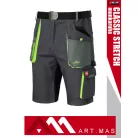 Artmas CLASSIC STRETCH GREY pamutgazdag rugalmas anyagú slimfit rövidnadrág - munkaruha
