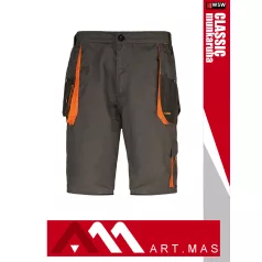   Artmas CLASSIC GREY technikai kevertszálas kopásálló rövid munkanadrág - munkaruha