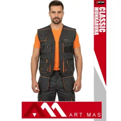   Artmas CLASSIC GREY technikai kevertszálas kopásálló munkamellény - munkaruha