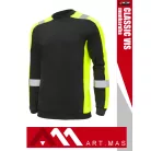 Artmas CLASSIC VIS YELLOW technikai kevertszálas hosszujjú póló - munkaruha