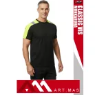Artmas CLASSIC VIS YELLOW technikai kevertszálas póló - munkaruha