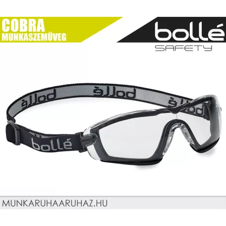 Bollé COBRA CLEAR páramentes karcálló technikai munkaszemüveg - egyéni védőeszköz