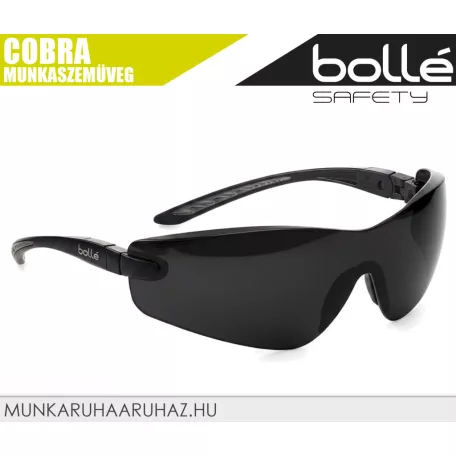 Bollé COBRA SMOKE páramentes karcálló technikai munkaszemüveg - egyéni védőeszköz