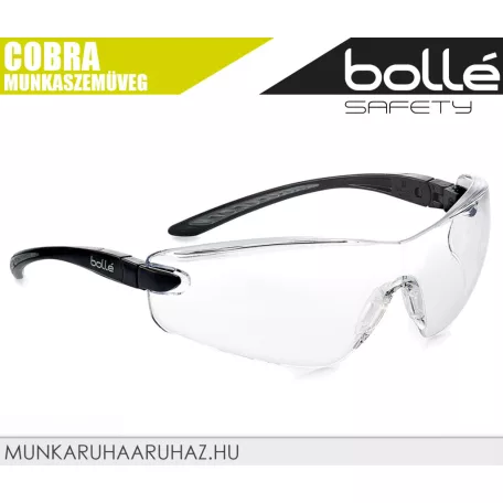 Bollé COBRA WHITE páramentes karcálló technikai munkaszemüveg - egyéni védőeszköz