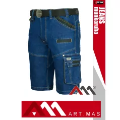   Artmas COLEMANN BLUE stretch slimfit technikai rövid farmernadrág - munkaruha