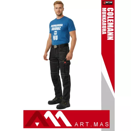 Artmas COLEMANN BLACK stretch slimfit technikai farmernadrág - munkaruha