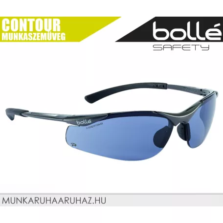 Bollé CONTOUR BLUE páramentes karcálló technikai munkaszemüveg - egyéni védőeszköz