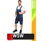 WSW COCO NAVY technikai 100% pamut férfi kantáros rövid munkanadrág - munkaruha