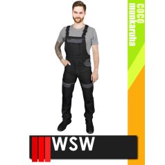 WSW COCO BLACK technikai 100% pamut férfi kantáros munkanadrág - munkaruha