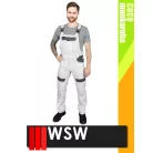 WSW COCO WHITE technikai 100% pamut férfi kantáros munkanadrág - munkaruha
