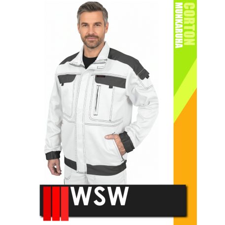 WSW COCO WHITE technikai 100% pamut férfi kabát - munkaruha