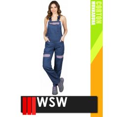 WSW COCO BLUE technikai 100% pamut női kantáros munkanadrág - munkaruha   WSW COCO BLUE technikai 100% pamut női kantáros munkanadrág - munkaruha