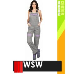 WSW COCO GREY technikai 100% pamut női kantáros munkanadrág - munkaruha   WSW COCO GREY technikai 100% pamut női kantáros munkanadrág - munkaruha
