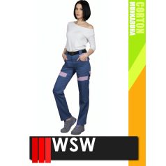 WSW COCO BLUE technikai 100% pamut női derekas munkanadrág - munkaruha   WSW COCO BLUE technikai 100% pamut női derekas munkanadrág - munkaruha