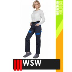 WSW COCO NAVY technikai 100% pamut női derekas munkanadrág - munkaruha   WSW COCO NAVY technikai 100% pamut női derekas munkanadrág - munkaruha