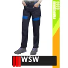 WSW COCO NAVY technikai 100% pamut női derekas munkanadrág - munkaruha