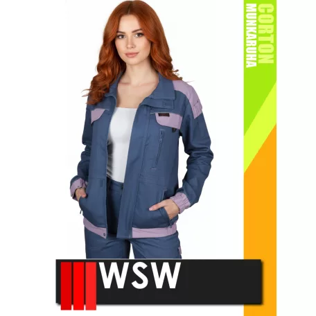 WSW COCO BLUE technikai 100% pamut női kabát - munkaruha