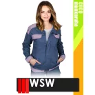 WSW COCO BLUE technikai 100% pamut női kabát - munkaruha