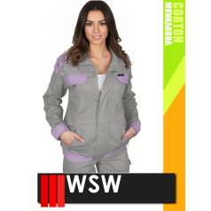 WSW COCO GREY technikai 100% pamut női kabát - munkaruha WSW COCO GREY technikai 100% pamut női kabát - munkaruha