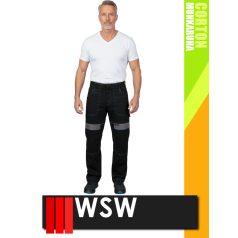 WSW COCO BLACK technikai 100% pamut férfi derekas munkanadrág - munkaruha   WSW COCO BLACK technikai 100% pamut férfi derekas munkanadrág - munkaruha