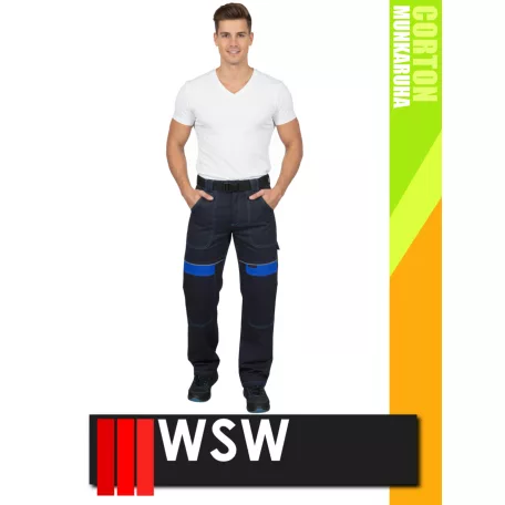 WSW COCO NAVY technikai 100% pamut férfi derekas munkanadrág - munkaruha