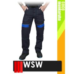 WSW COCO NAVY technikai 100% pamut férfi derekas munkanadrág - munkaruha