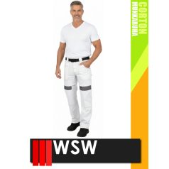 WSW COCO WHITE technikai 100% pamut férfi derekas munkanadrág - munkaruha   WSW COCO WHITE technikai 100% pamut férfi derekas munkanadrág - munkaruha