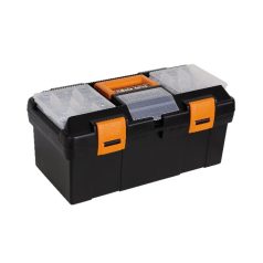Műanyag szerszámos láda kivehető betéttel és tálcák kis tárgyak elhelyezésére_CP15-2115