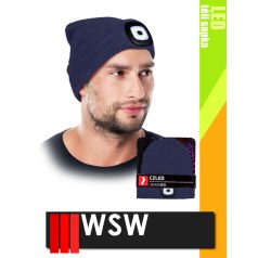   WSW LED NAVY USB-vel tölthető téli bélelt unisex led lámpás sapka - munkaruha
