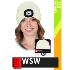   WSW LED SAND USB-vel tölthető téli bélelt unisex led lámpás sapka - munkaruha