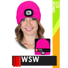   WSW LED ROSE USB-vel tölthető téli bélelt unisex led lámpás sapka - munkaruha