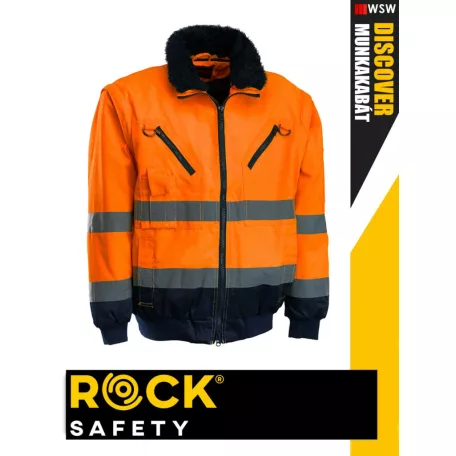 Rock Safety DISCOVER 3IN1 ORANGE technikai bélelt láthatüósági kabát - munkaruha