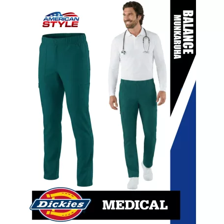 Dickies Medical BALANCE CARIBBEAN férfi stretch egészségügyi derekas nadrág - munkaruha