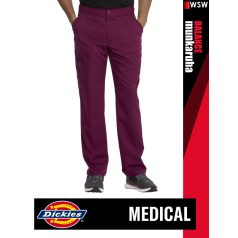   Dickies Medical BALANCE WINE férfi stretch egészségügyi derekas nadrág - munkaruha