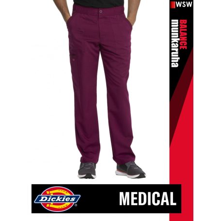 Dickies Medical BALANCE WINE férfi stretch egészségügyi derekas nadrág - munkaruha